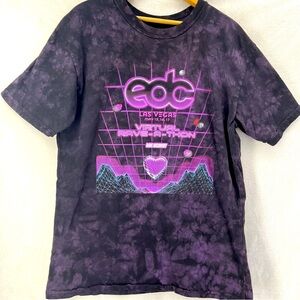 EDC Las Vegas Rave-A-Thon Recovery Tie Dye T Shirt Sz Large Insomniac 2020